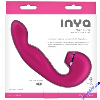 NS Inya Symphony Air Pulse Rechargeable G Spot Vibrator Pink box