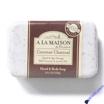 A LA MAISON Coconut Charcoal Bar Hand Soap Moisturizing