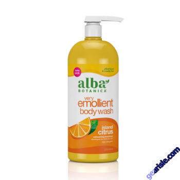 Alba Botanica Very Emollient Refreshing Body Wash Island Citrus 32 oz front