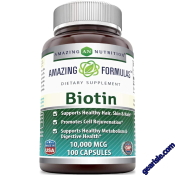 Amazing Formulas Gluten Free Biotin Supplement 10,000 mcg 