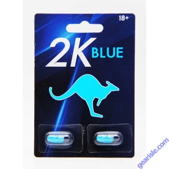 Kangaroo 2K Blue Alpha 3000 Male Enhancement 2 Counts Pack