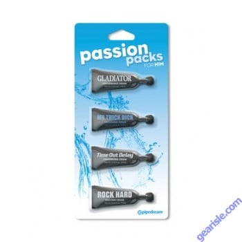 Passion Packs for Him Cream 0.34 fl. oz Each