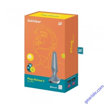 Satisfyer Plug Ilicious 2 Vibrator Waterproof Rechargeable Ice Blue box