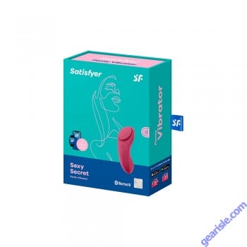 Satisfyer Sexy Secret Wine Waterproof Rechargeable Vibrator Red box