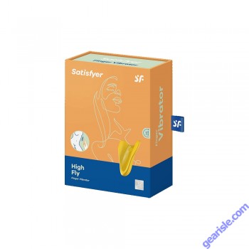 Satisfyer Yellow High Fly Ergonomic Wings Waterproof Silicone Vibrator box