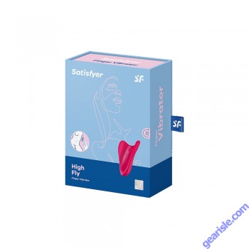 Satisfyer High Fly Red Ergonomic Wings Waterproof Silicone Vibrator box