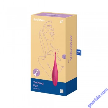 Satisfyer Twirling Fun Magenta Rechargeable Waterproof Vibrator box