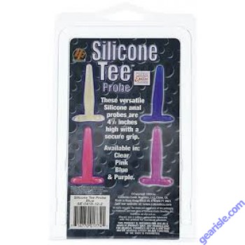 Silicone Tee Probe 4.5 (11.5cm) Blue Color Cal Exotic Novelties