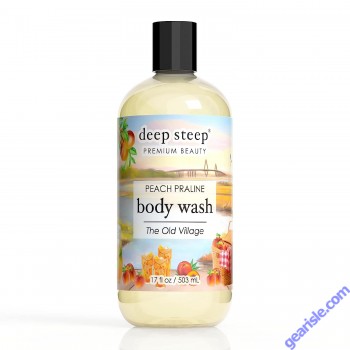 Peach Praline Body Wash 17 Oz Vegan Deep Steep Premium Beauty