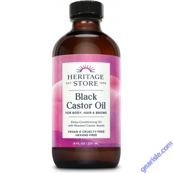 Black Castor Oil Deep Conditioning 8 Oz Vegan Heritage Store 