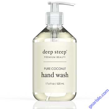 Pure Coconut Hand Wash 17.6 Oz Vegan Deep Steep Premium Beauty