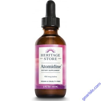 Atomidine 450mcg Liquid Iodine Drops 2 Oz 