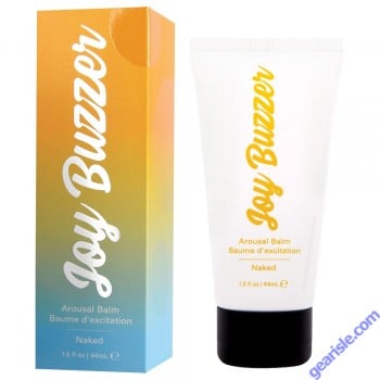 Jelique Joy Buzzer Arousal Balm Naked 1.5 oz. Vegan Friendly box