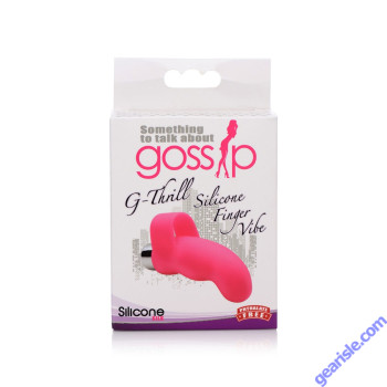 Curve G Thrill Silicone Rechargeable G Spot Finger Vibe Magenta box