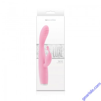NS Vibrator Luxe Skye Pink Flexible Rechargeable Waterproof Silicone box