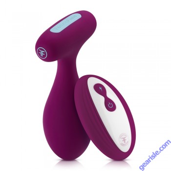 FemmeFunn Plua Vibrating Butt Plug Remote Control Rechargeable both