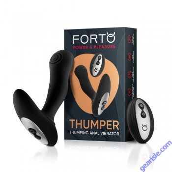 Forto Thumper Remote Control Rechargeable Silicone Anal Vibrator box