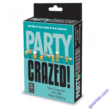 Party Crazed Drinking Themed Card Game For 2-5 Adult Players box