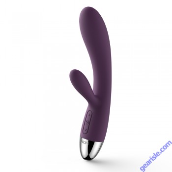 Svakom Alice Violet Rechargeable Silicone Rabbit Vibrator solo