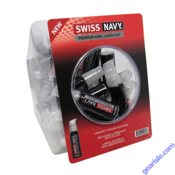 Swiss Navy Silicone Based Anal Lubricant 1 oz. 50Ct Fishbowl