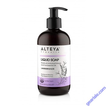 Lavender Aloe Liquid Soap 8.5 Oz Plant Based Alteya Organics