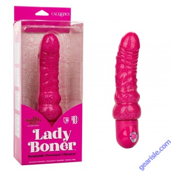 CalExotics Naughty Bits Lady Boner Bendable Personal Vibrator box
