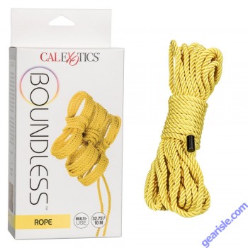 CalExotics Boundless Rope BDSM Yellow Body Safe Material box