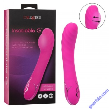CalExotics Insatiable G Inflatable G Wand Vibrator Rechargeable box