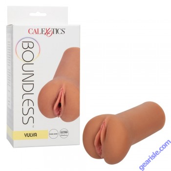 CalExotics Boundless Vulva Brown ​Life Like Close Ended Masturbato box