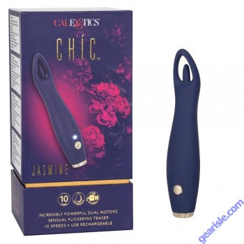 CalExotics Chic Jasmine Flickering Teaser Rechargeable Vibrator box