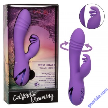 California Dreaming West Coast Wave Rider Triple Fluttering Vibrator box