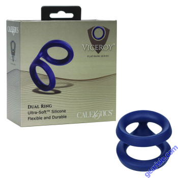 CalExotics Viceroy Platinum Series Silicone Flexible Dual Cock Ring box
