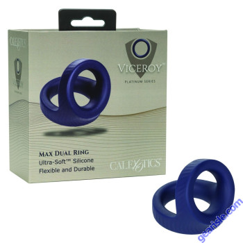 Cock Ring CalExotics Viceroy Platinum Series Silicone Max Dual box