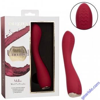 CalExotics Uncorked Malbec Curved Silicone Vibrator Textured box