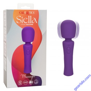 CalExotics Stella Liquid Silicone Massager Rechargeable Wand Vibrator box