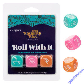 CalExotics Naughty Bits Roll With It Icon Based Sex Dice Game box