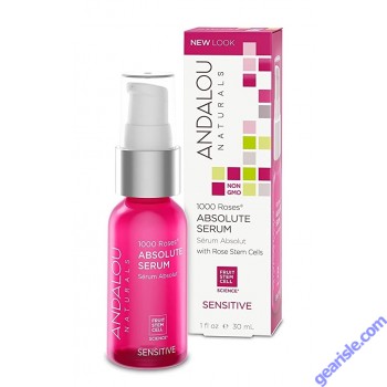 1000 Roses Absolute Serum 1 fl oz Sensitive Andalou Naturals both