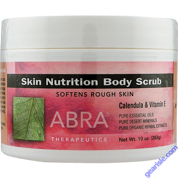 Skin Nutrition Body Scrub 10 Oz Calendula Vitamin E Abra Therapeutics