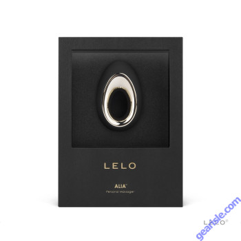 Lelo Alia Black Rechargeable Silicone Waterproof Compact Vibrator box