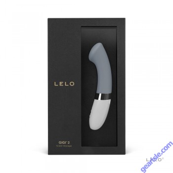 Lelo Gigi 2 Cool Gray Curved G Spot Silicone Vibrator box