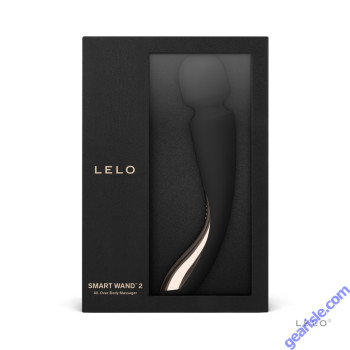 Lelo Smart Wand 2 Medium Black Silicone Vibrator box