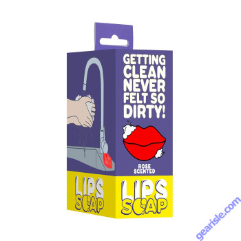 Kiss Soap Premium Lips Shaped Rose Scented Shots Toys box