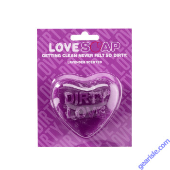 Heart Soap Dirty Love Lavender Scented Premium Shots Toys box