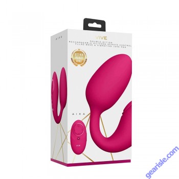 Shots Toys Vive Aika Pink Pulse Wave Vibrating Silicone Love Egg 