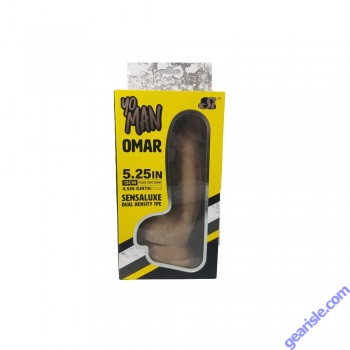 SI Novelties Yo Man Omar 5.25" Life Like Dildo Caramel Suction Cup