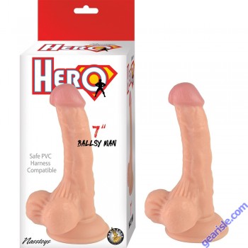 Dildo Nasstoys Hero 7" Ballsy Man Waterproof Flexible Realistic