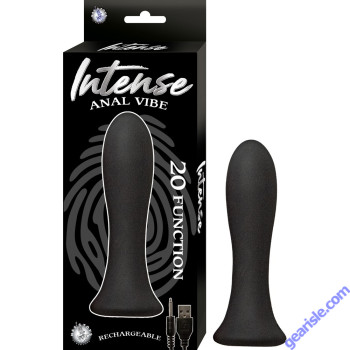 Nasstoys Intense Anal Vibrator Rechargeable Waterproof Silicone Black