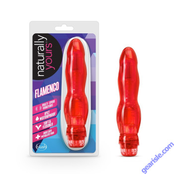 Vibrator Blush Naturally Yours Flamenco Red Waterproof Flexible box