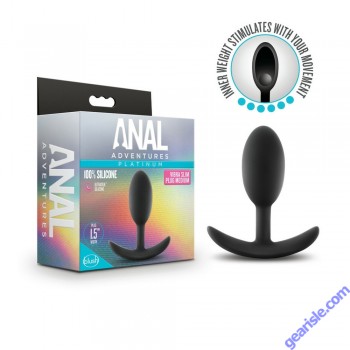 Anal Adventures Platinum Silicone Vibra Slim Plug box