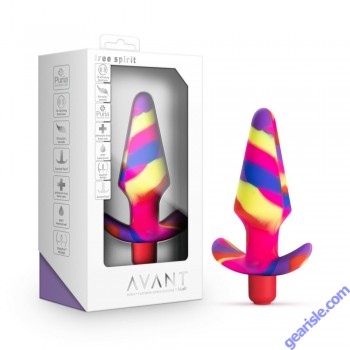 Anal Plug Blush Avant Free Spirit Scarlet Vibrating Silicone box
